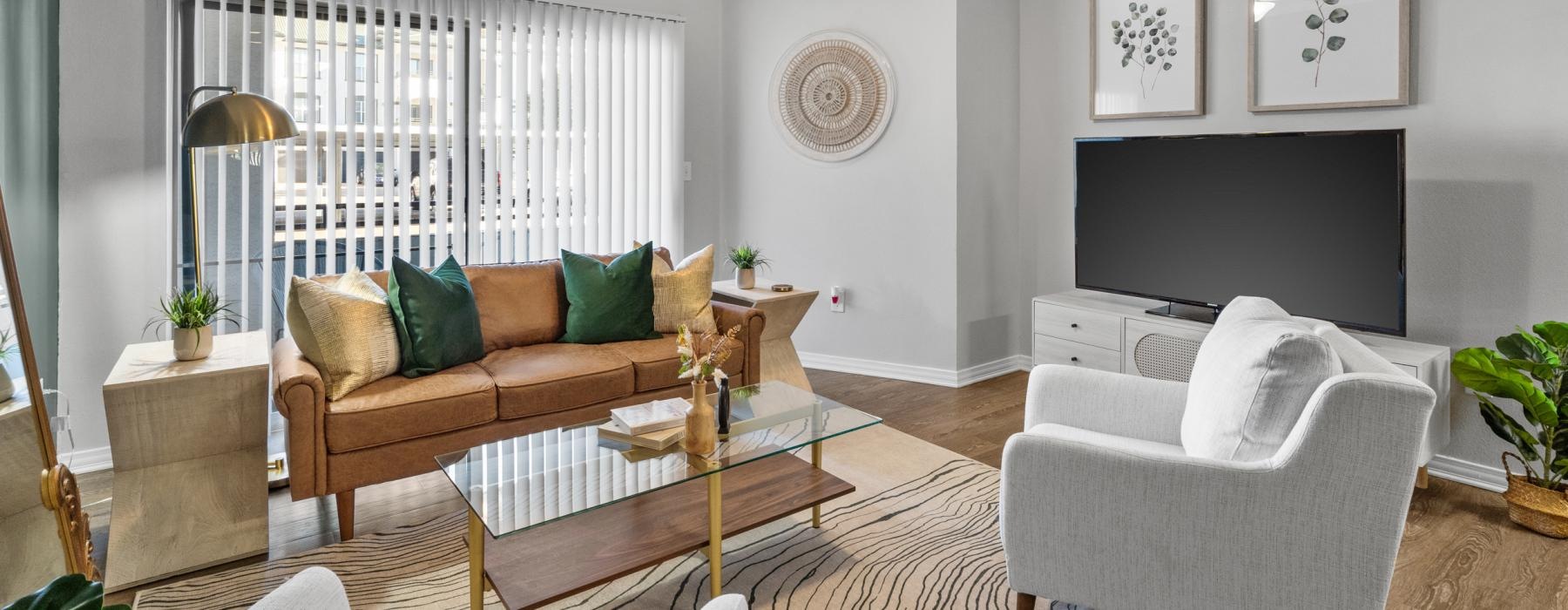 a room with a table and chairs